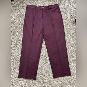 Loft The Rivera Slim Loft Pant Sz 12 Maroon
